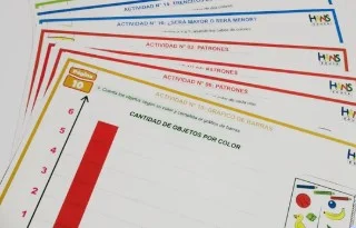 8 láminas de actividades